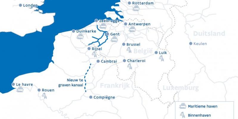 Fransen hebben geld voor kanaal Seine-Noord (Seine-Schelde project)